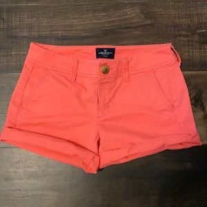 American Eagle “MIDI” Cuffed Chino Shorts 0
